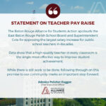 STATEMENT ON TEACHER PAY RAISE